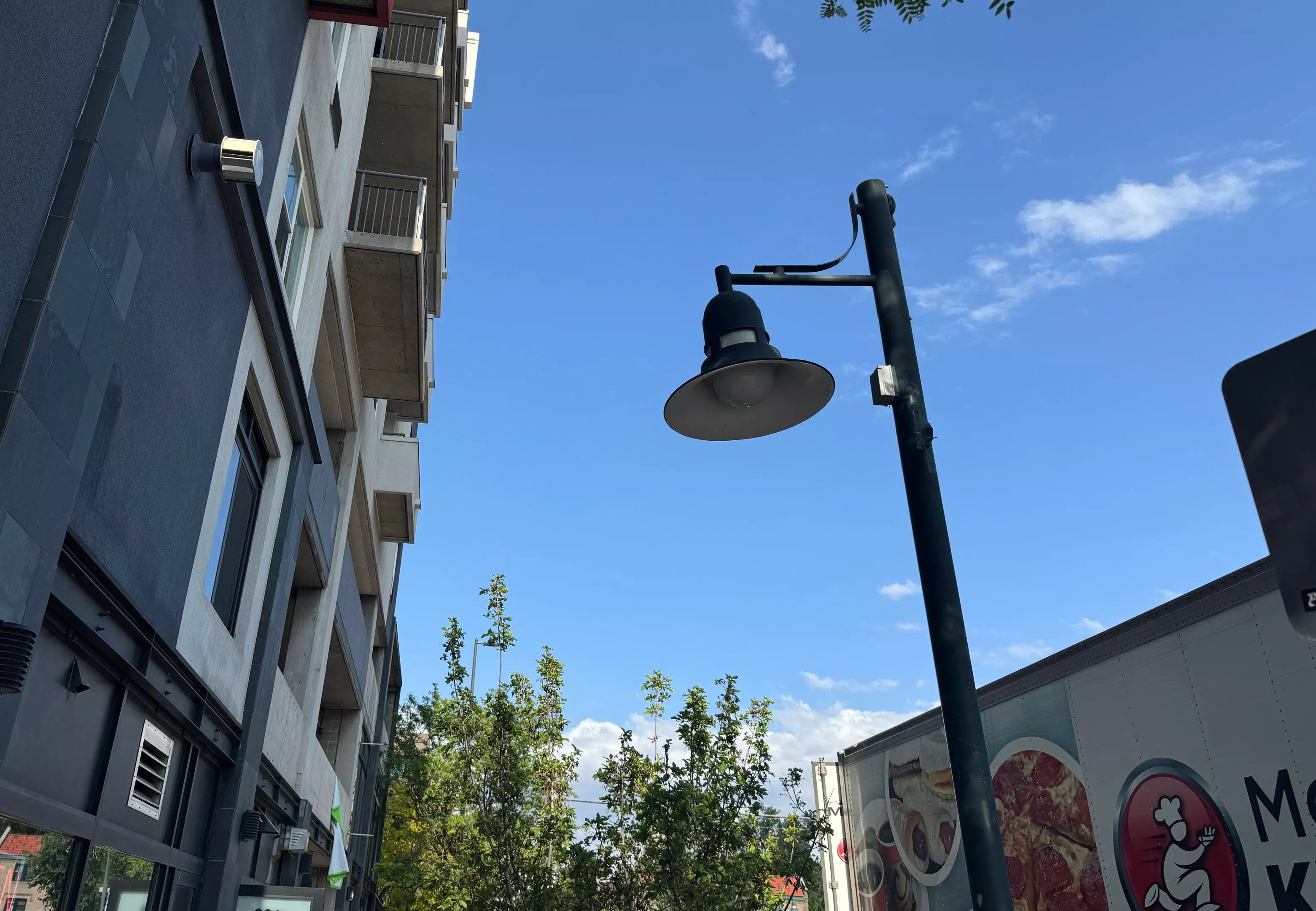 Street light off during the day