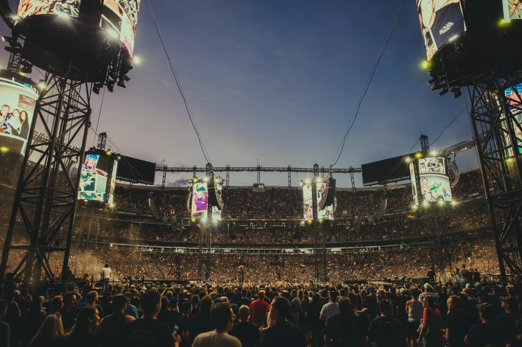 The Metallica crowd at Empower Field at Mile High.