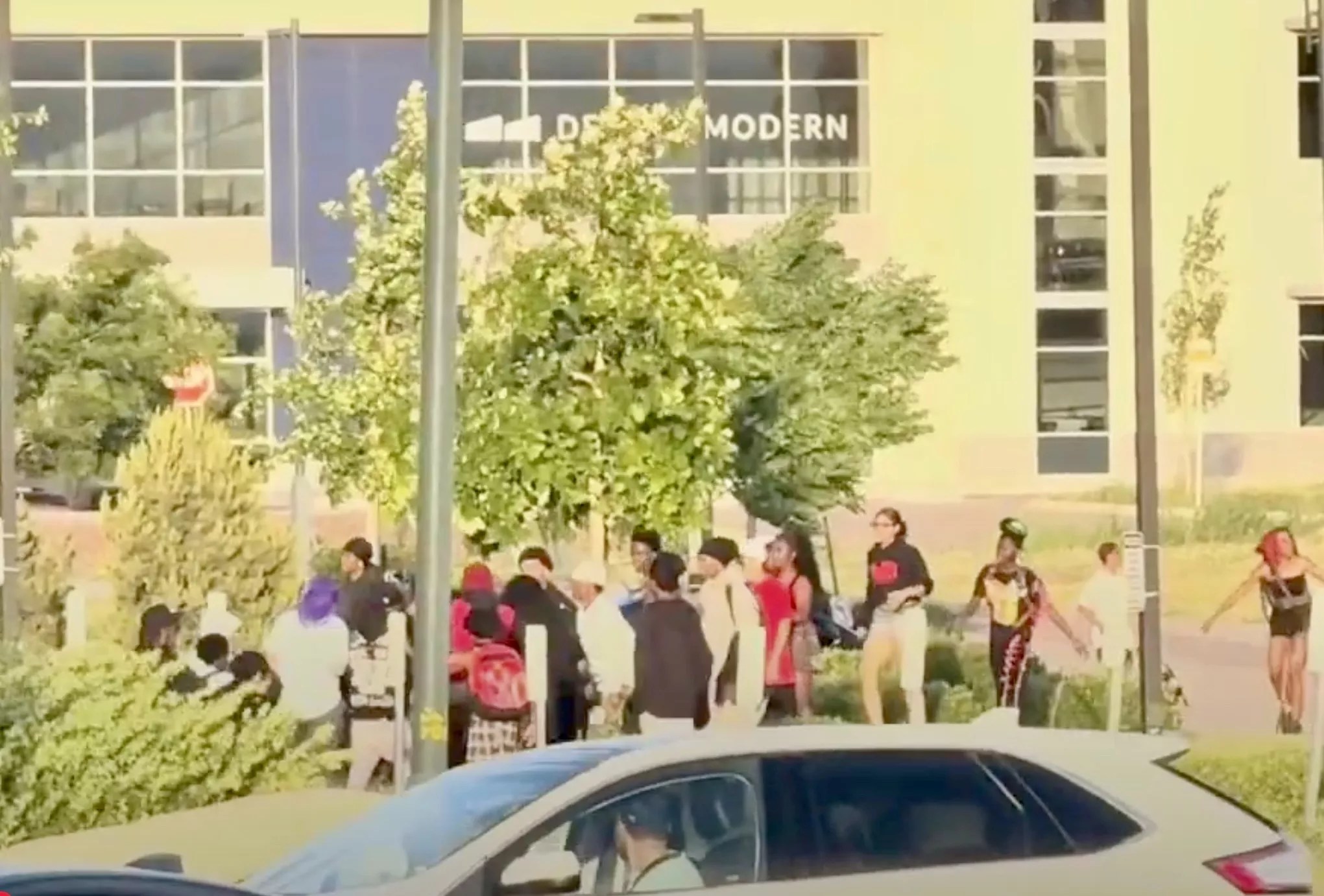 Teens outside of The Shops at Northfield on Sunday, June 22