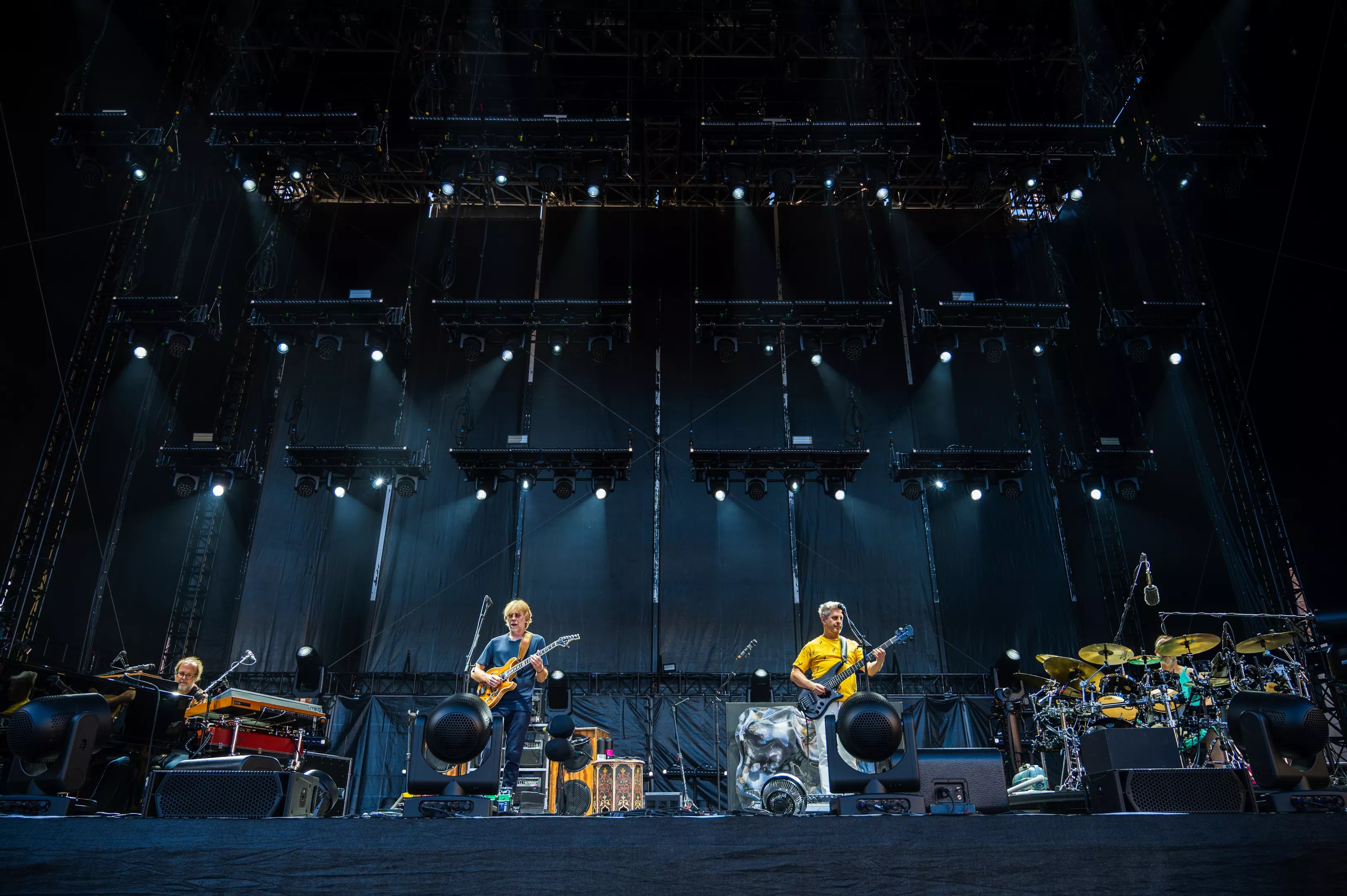 Phish performing at Folsom Field in Boulder on July 4th