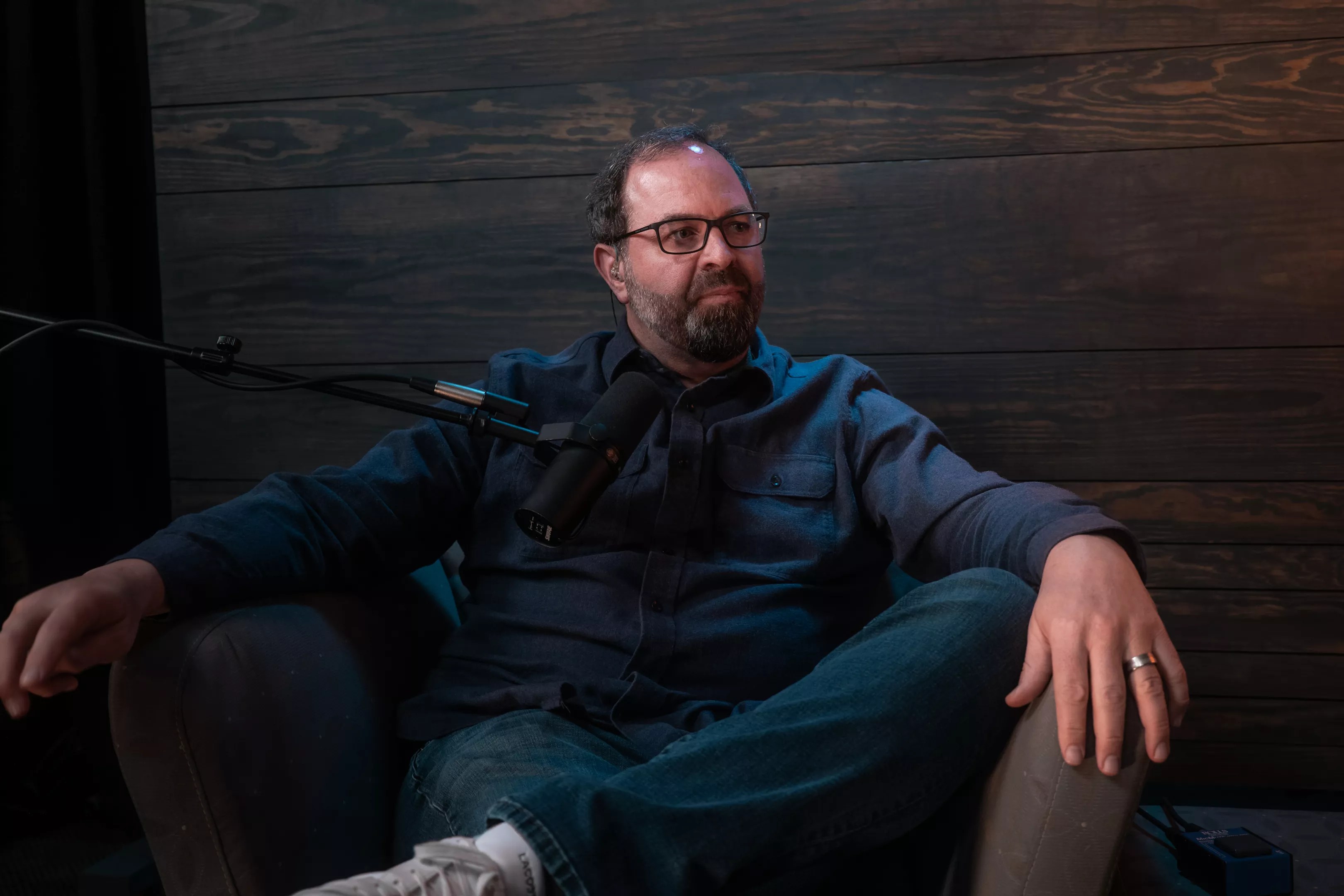 Joe Oltmann in his studio