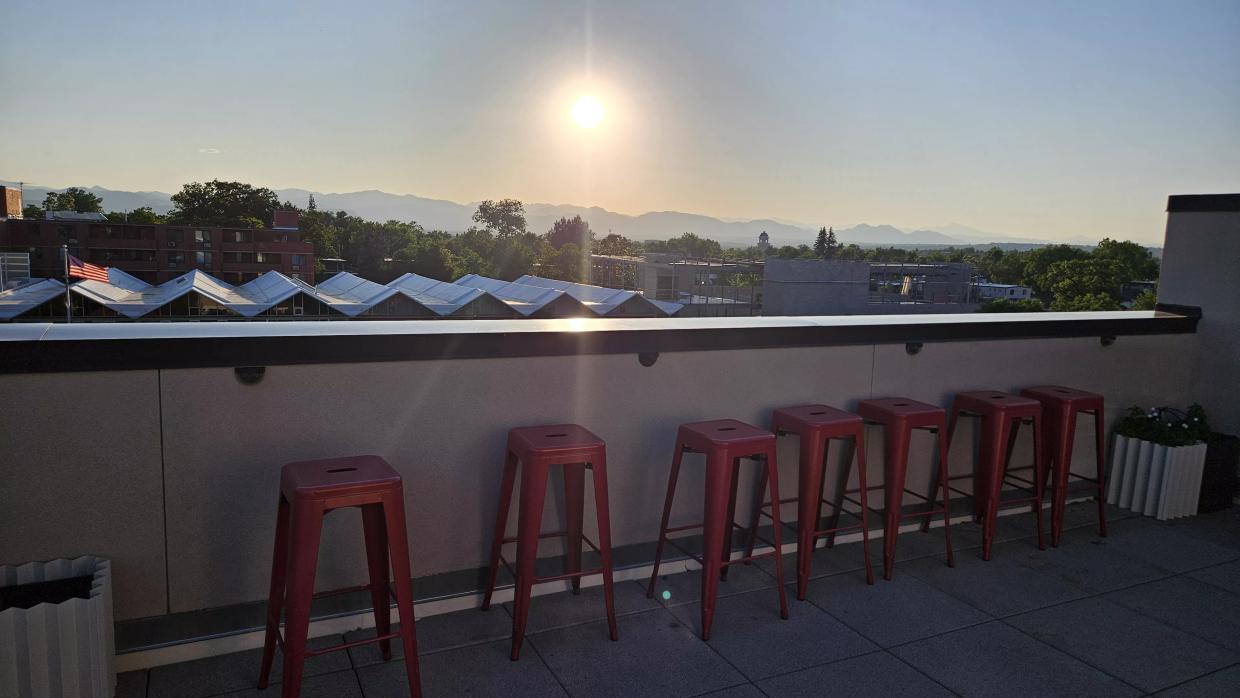 Sunset from rooftop