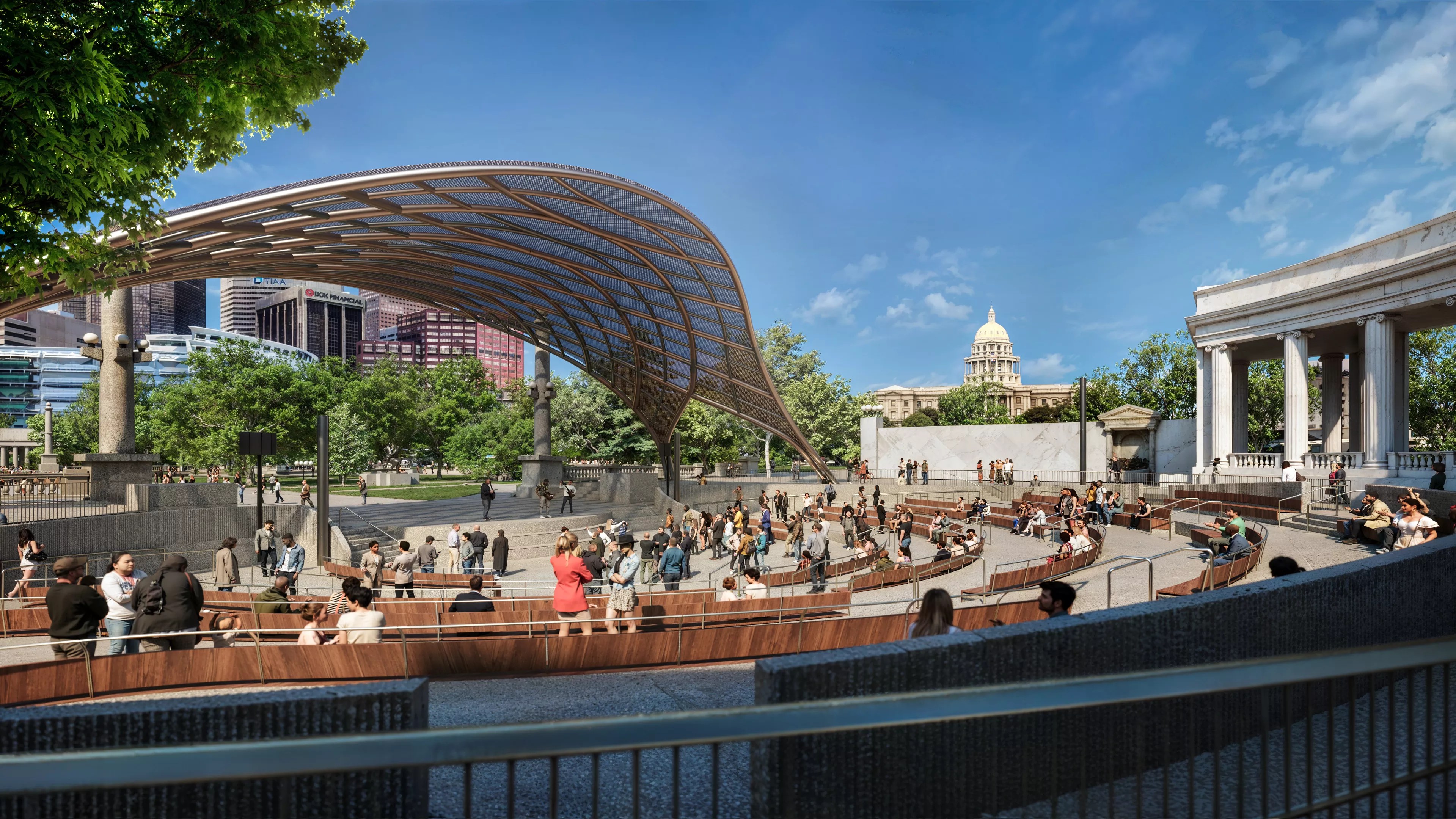 rendition of Denver Civic Center Park future