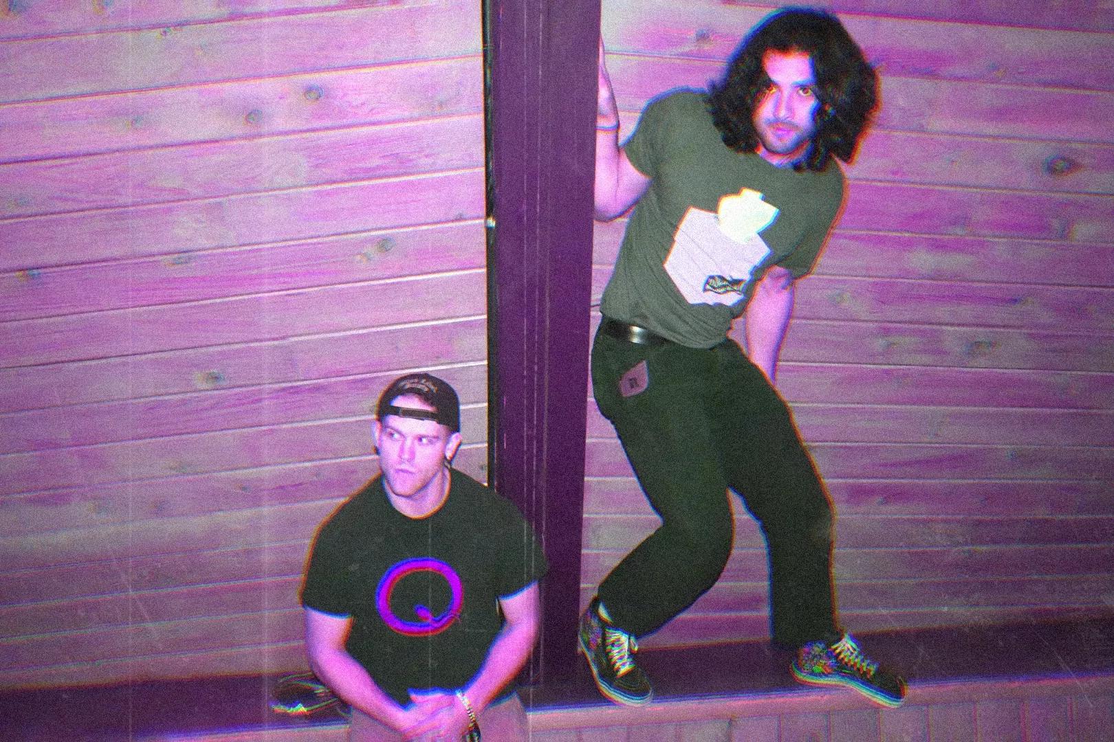Dominic Moulin and Marshall Kadlec of Idle Freaks pose for the camera.