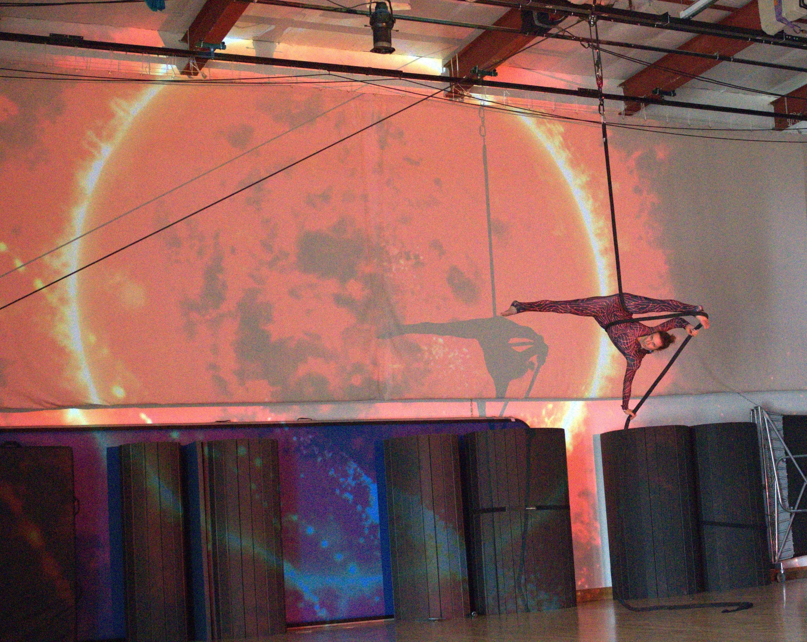 Dancers practice at the Boulder Circus Center.
