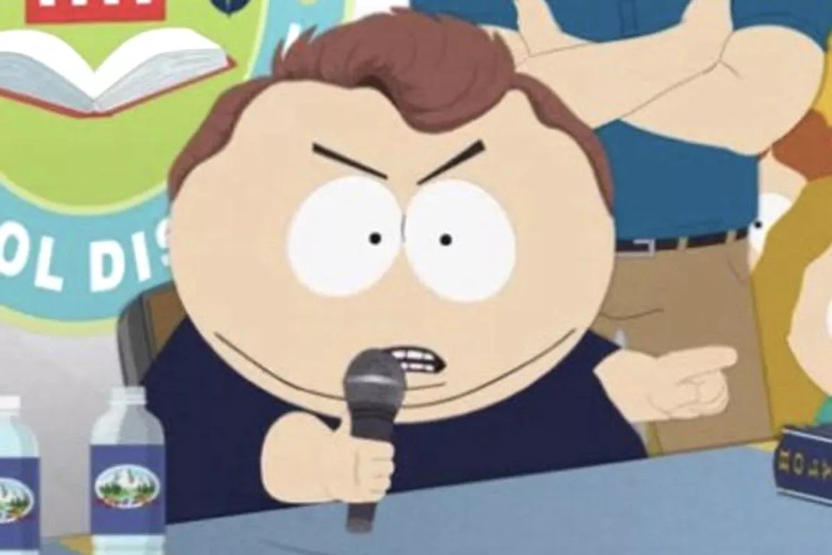 Eric Cartman as Charlie Kirk.